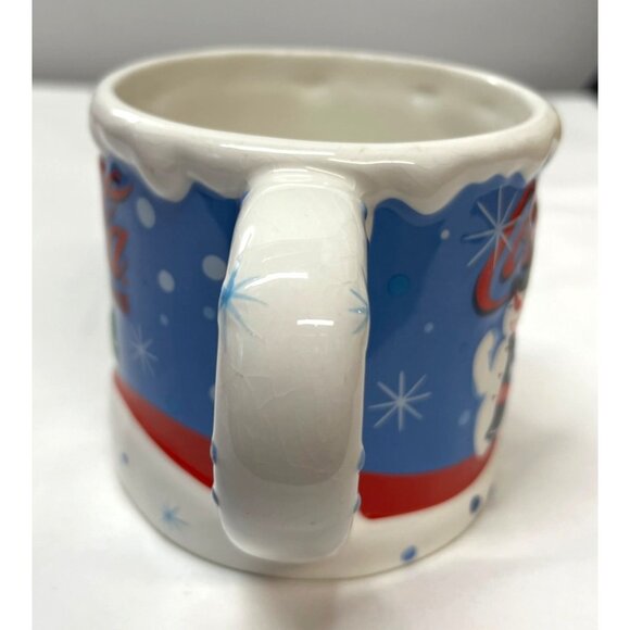 Vintage 2003 Coca-Cola Holiday Mug With Snowman & Trees Design - Picture 3 of 5